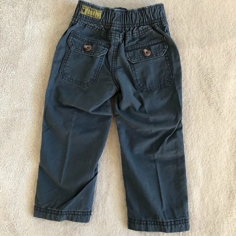 Carter’s Boys Navy Cotton Poplin Pull On Pants